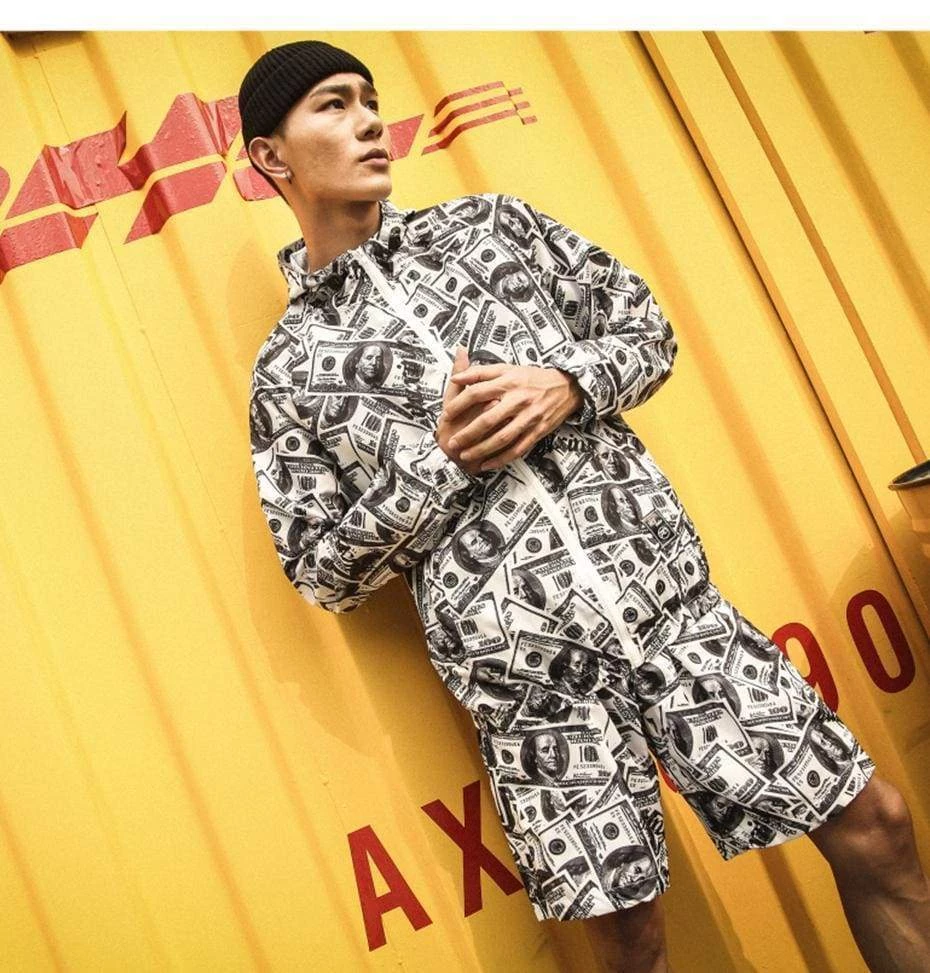 Streetgarm 100 Dollar Bill Windbreaker 7 Streetgarm 100 Dollar Bill Windbreaker