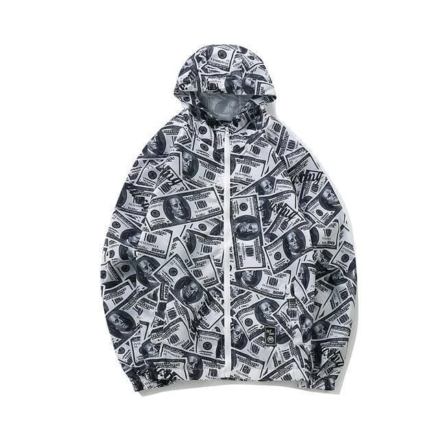 Streetgarm 100 Dollar Bill Windbreaker 3 Streetgarm 100 Dollar Bill Windbreaker