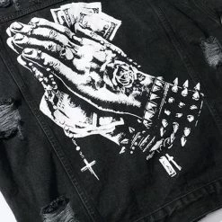 Streetgarm 6 God Black Denim Jacket NEW