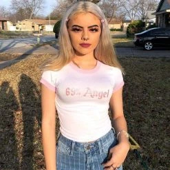 Streetgarm NEW 69% Angel Crop Top