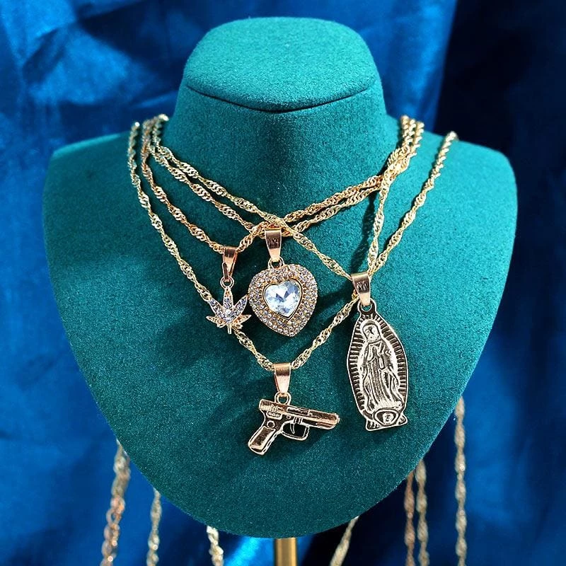 Streetgarm NEW AK47 Layered Necklace Sets 9 Streetgarm NEW AK47 Layered Necklace Sets