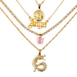 Streetgarm NEW Angel Multilayer Necklace Set
