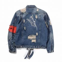 Streetgarm Arm Patch Denim Jacket NEW