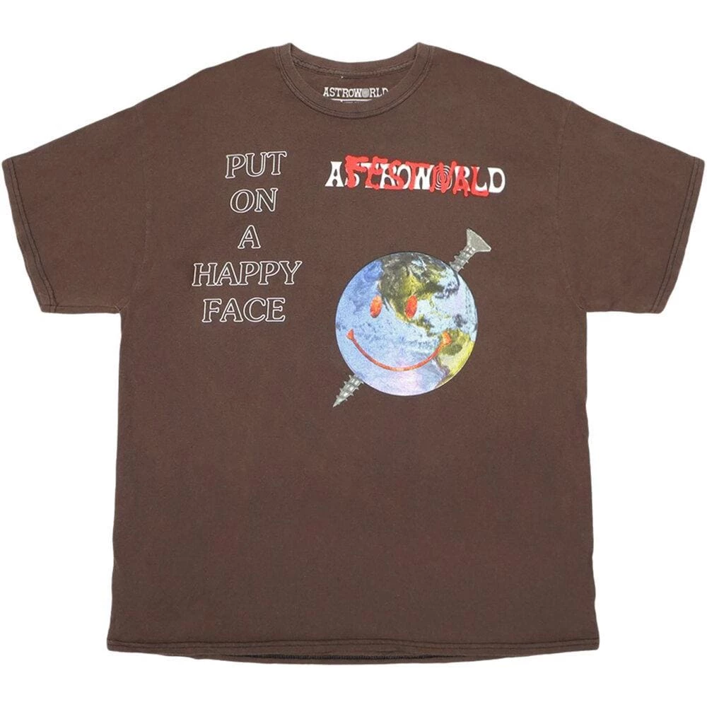 Streetgarm Astroworld Festival Happy Face T-Shirt 3 Streetgarm Astroworld Festival Happy Face T-Shirt