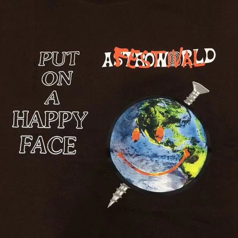 Streetgarm Astroworld Festival Happy Face T-Shirt 4 Streetgarm Astroworld Festival Happy Face T-Shirt