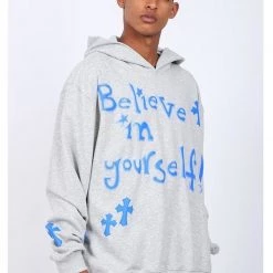 Streetgarm Believe In Yourself Cross Hoodie NEW