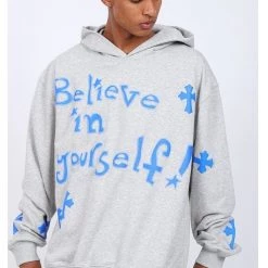 Streetgarm Believe In Yourself Cross Hoodie NEW