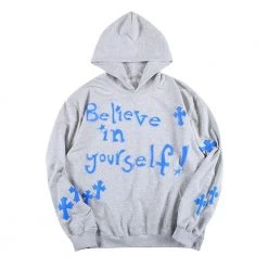 Streetgarm Believe In Yourself Cross Hoodie NEW