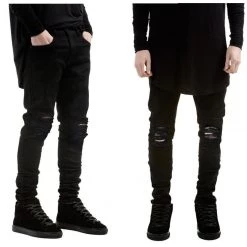 Streetgarm Black Destroyed Denim Jeans NEW