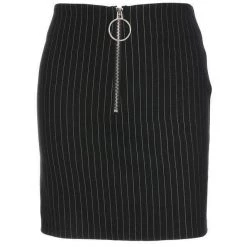 Streetgarm NEW Black Pin Stripe Mini Skirt