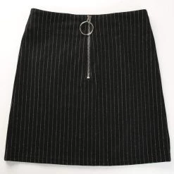 Streetgarm NEW Black Pin Stripe Mini Skirt 17 Streetgarm NEW Black Pin Stripe Mini Skirt