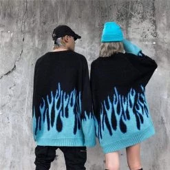 Streetgarm NEW Blue Flame Sweater
