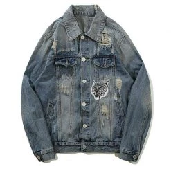 Streetgarm Blue Tiger Denim Jacket NEW