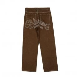 Streetgarm Brown Star Loose Denim Jeans NEW