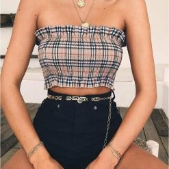 Streetgarm Burberry Tube Top