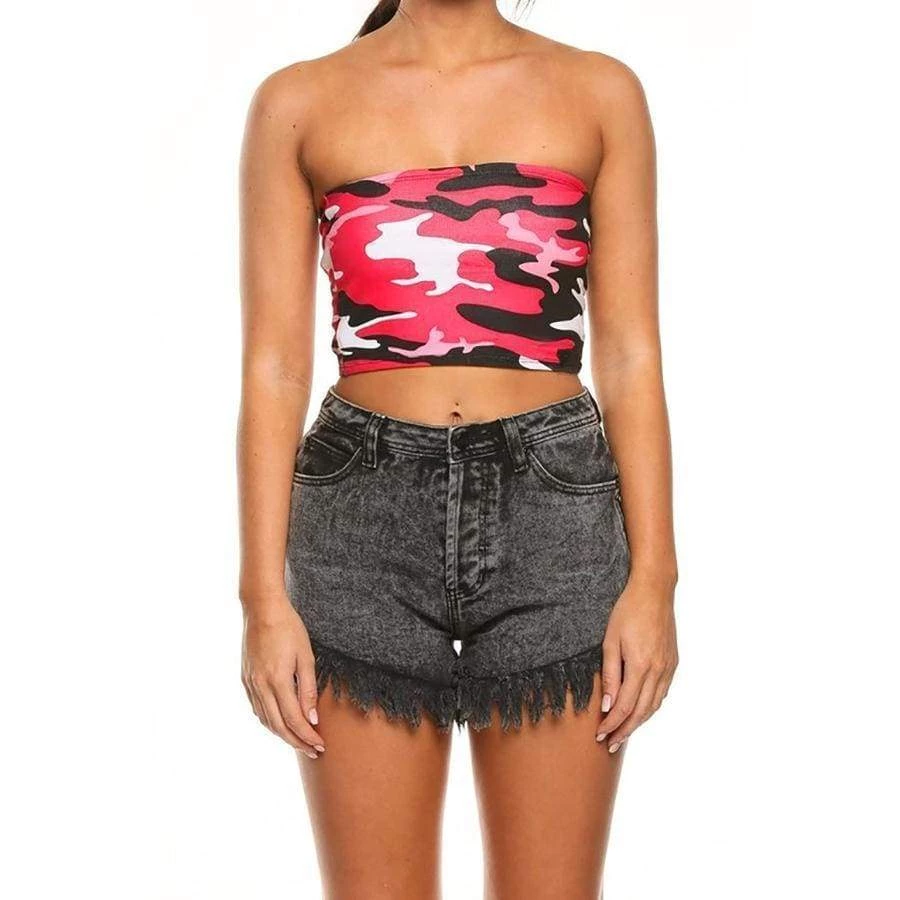 Streetgarm Camo Tube Top - Pink NEW 5 Streetgarm Camo Tube Top - Pink NEW