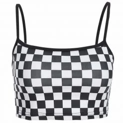 Streetgarm Checkerboard Crop Top NEW