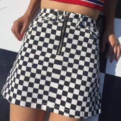 Streetgarm Checkerboard Mini Skirt