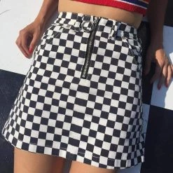Streetgarm Checkerboard Mini Skirt