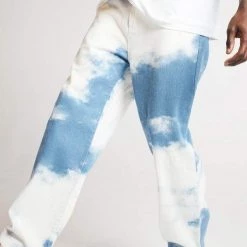 Streetgarm Cloud Print Loose Denim Pants 8 Streetgarm Cloud Print Loose Denim Pants