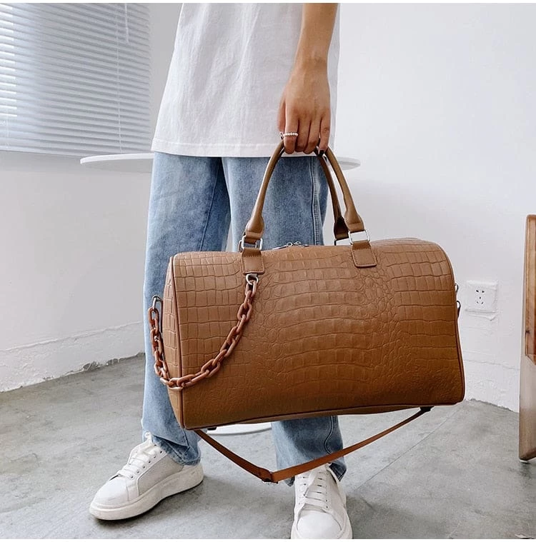 Streetgarm Crocodile Keepall Duffle Bag NEW 6 Streetgarm Crocodile Keepall Duffle Bag NEW