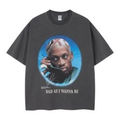 Streetgarm NEW Dennis Rodman Bad As I Wanna Be Washed T-Shirt