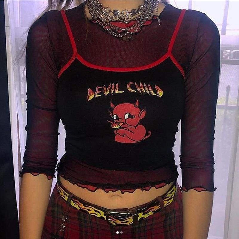 Streetgarm NEW Devil Child Crop Top 5 Streetgarm NEW Devil Child Crop Top