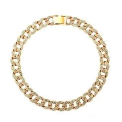 Streetgarm Diamond Cuban Link Chain Choker NEW
