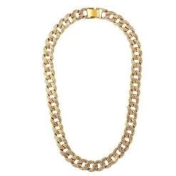 Streetgarm Diamond Cuban Link Chain Choker NEW