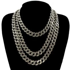 Streetgarm Diamond Cuban Link Chain Choker NEW