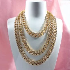 Streetgarm Diamond Cuban Link Chain Choker NEW