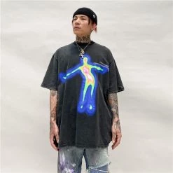 Streetgarm SALE Distorted Portrait Graphic T-Shirt