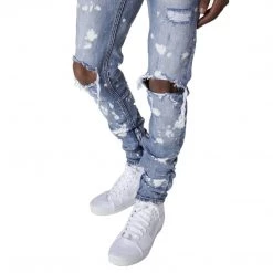 Streetgarm Distressed Snow Wash Paint Denim Jeans NEW