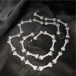 Streetgarm Dog Bone Iced Chain NEW 21 Streetgarm Dog Bone Iced Chain NEW