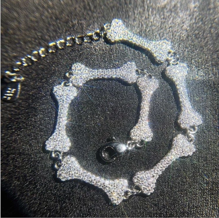 Streetgarm Dog Bone Iced Chain NEW 5 Streetgarm Dog Bone Iced Chain NEW