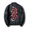 Streetgarm Embroidered King Snake Bomber Jacket NEW 2 Streetgarm Embroidered King Snake Bomber Jacket NEW