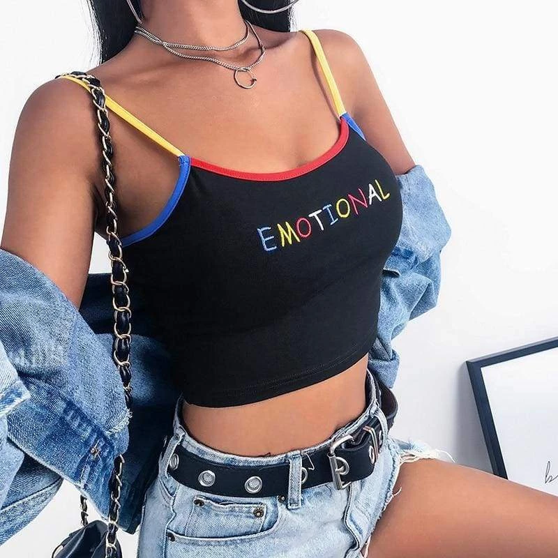 Streetgarm NEW Emotional Crop Tank Top 9 Streetgarm NEW Emotional Crop Tank Top