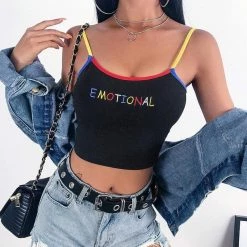 Streetgarm NEW Emotional Crop Tank Top 12 Streetgarm NEW Emotional Crop Tank Top