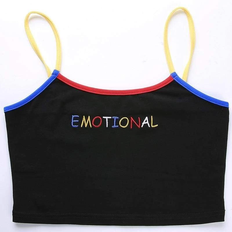 Streetgarm NEW Emotional Crop Tank Top 5 Streetgarm NEW Emotional Crop Tank Top