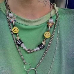 Streetgarm EVAE+ SMILEY PEARL Necklace NEW 17 Streetgarm EVAE+ SMILEY PEARL Necklace NEW