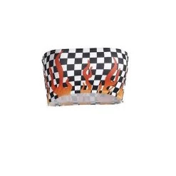 Streetgarm NEW Fire Checkerboard Tube Top 13 Streetgarm NEW Fire Checkerboard Tube Top