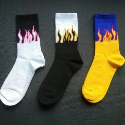 Streetgarm Flame Skateboard Socks NEW