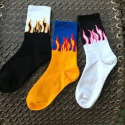 Streetgarm Flame Skateboard Socks NEW