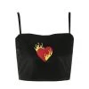 Streetgarm NEW Flaming Heart Crop Top 2 Streetgarm NEW Flaming Heart Crop Top