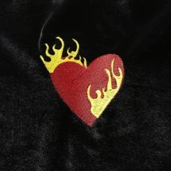 Streetgarm NEW Flaming Heart Crop Top