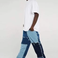 Streetgarm SALE Frayed Patchwork Denim Skate Jeans 9 Streetgarm SALE Frayed Patchwork Denim Skate Jeans