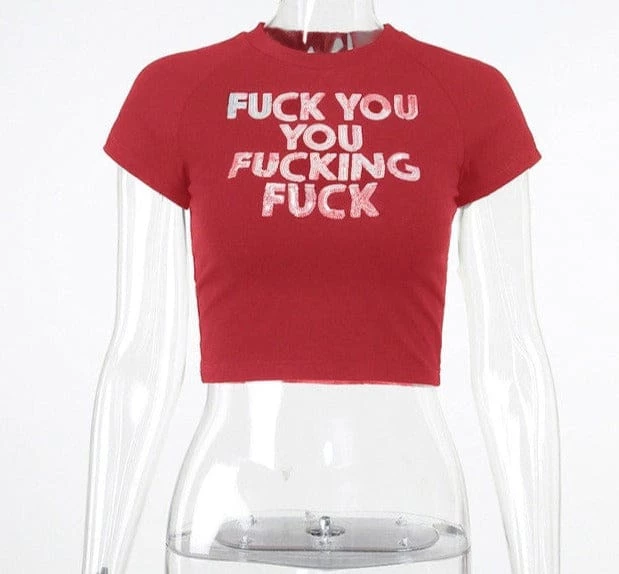 Streetgarm NEW Fuck You You Fucking Fuck Crop Top 12 Streetgarm NEW Fuck You You Fucking Fuck Crop Top