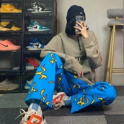 Streetgarm NEW Golf Blue Flame Pants 14 Streetgarm NEW Golf Blue Flame Pants