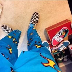 Streetgarm NEW Golf Blue Flame Pants 15 Streetgarm NEW Golf Blue Flame Pants