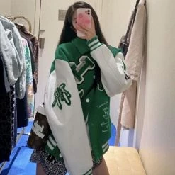 Streetgarm Green LV Varsity Jacket SALE